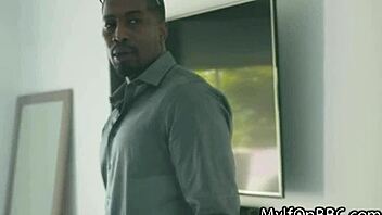 Busty Milf Showers with Huge Black Cock for Steamy Action