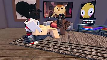 Makima gets blacked hard in wild Roblox gangbang