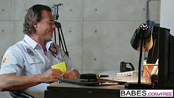 anna morna flirts with nick manning on her first day at the office.