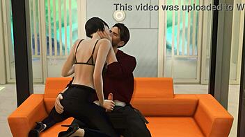 in the office, the ceo business woman gets fucked in 3d hentai.