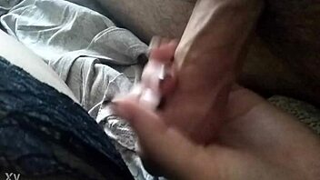 enjoying a steamy handjob session 😈