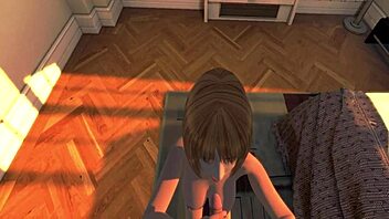 we played at beach housex vr with her shaved pussy