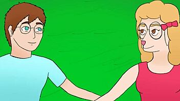 Blonde bookworm discovers furry hentai romance in the library