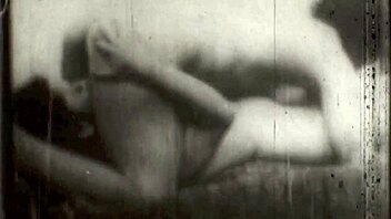 Old vintage lesbians with hairy pussies engage in taboo sex.