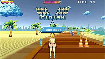 Intense roller babe hentai creampie and 69 at beach in episode 1.