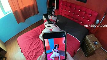 Ready to watch World Cup with stepson, big ass on display