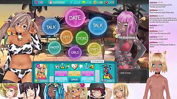 vtuber lewdneko plays huniepop 2 double date part 7