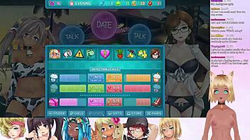 vtuber lewdneko plays huniepop 2 double date part 7