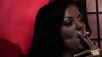 Two Sexy Babes Dominate Mobsters in Wild Orgy