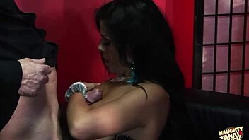 Two Sexy Babes Dominate Mobsters in Wild Orgy