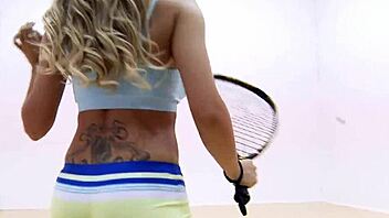 big titted babe giving footjob pov?