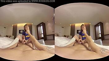 Explore the world of virtual reality with your roommate in 4k and 60fps
