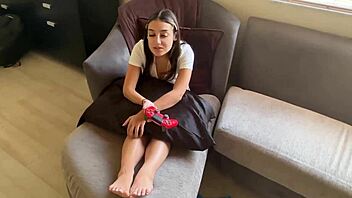 Step sister's insatiable desire leads to three orgasms and a creampie for step brother ~ Violet gems ~ Domestic fantasy ~ Scott Stark