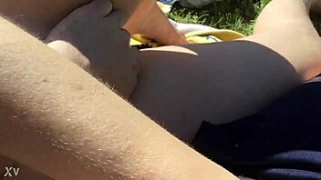 Damn, we're screwing hard right by the pond in broad daylight!