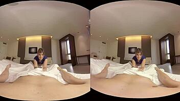Explore the world of virtual reality with your roommate in 4k and 60fps
