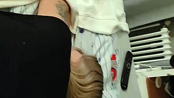 My wife's intense orgasm from a massive dildo penetration