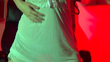 Sneaky Bride Teasing with Boobs in Homemade Lingerie - Laura Fatale