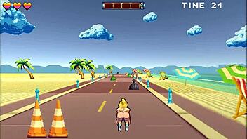 Intense roller babe hentai creampie and 69 at beach in episode 1.