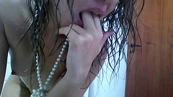 bella maya gets ready for cam show