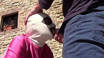 Laura On Heels Amateur 2021 On Pink Outfit In Outdoor Blowjob And Oral Creampie