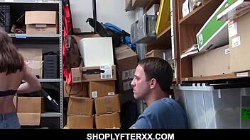 Teen thief caught by security guard and forced to have sex in office