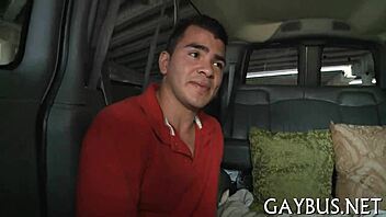 lewd gay hunk receives detailed blowjob from man