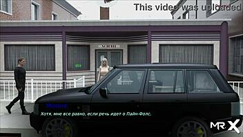 In pine falls, is she begging to be taken from behind in this uncensored hentai scene?