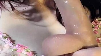 My horny babe sucks the dildo, teasing and blowing it like a pro