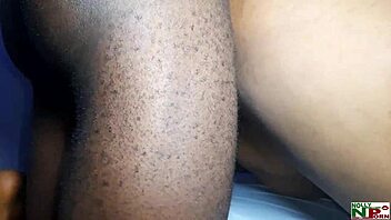 Tall Lizzy bent over for big black cock pounding from behind