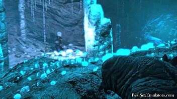 Voluptuous MILF enjoys riding a massive shaft in animated porn
