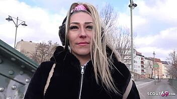German model auditionee undressed and anally penetrated in Berlin