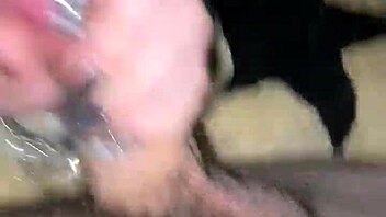 Best friend's girlfriend jerks cock homemade