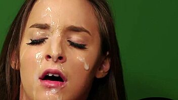 British European Sucks Cock Before Cum Facial