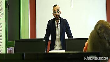 A participates in a group orgy with twinks. Bareback banging and spitting included.