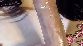 My horny babe sucks the dildo, teasing and blowing it like a pro