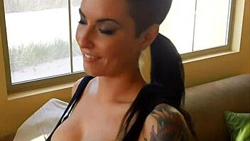 Watch a small cock with an erection penetrate a hairless pussy in POV