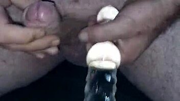 intriguing anal play with dildo and toys