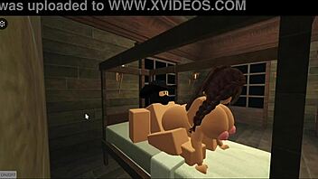 POV sex with Roblox characters in various positions