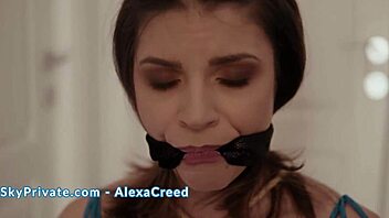 alexa creed tied up and vibed to cum?