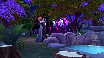 frozen betrayal 2 - elsa and kristoff public sex in the wild - 3d hentai