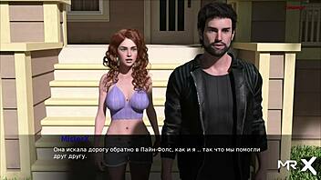 In pine falls, is she begging to be taken from behind in this uncensored hentai scene?