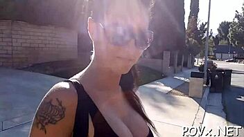 Watch a small cock with an erection penetrate a hairless pussy in POV