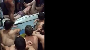 Indian girl strips and has sex at Ato frat party