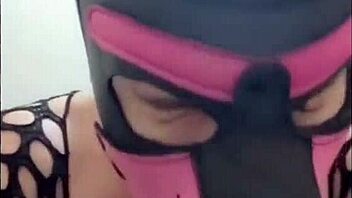 submissive with bitch mask makes a deep throat and runs when a client sucks her pussy www pequeydemonio com