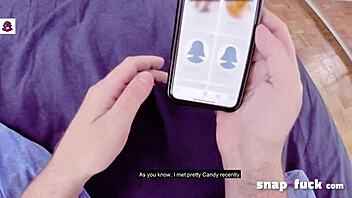 Mya Lorenn's steamy Snapchat session with a naughty threesome