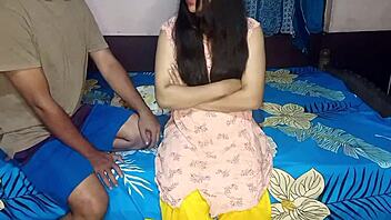 indian woman challenges brother-in-law in a game