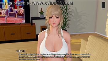 Hentai game with 3D animation and ripped clothes