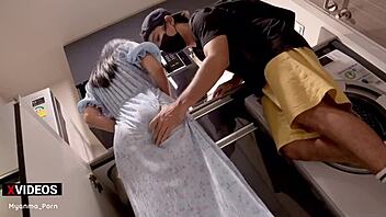 Cheating wife with big ass pounded by step-brother close up