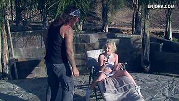 blonde teen slut gets her ass fucked hard with toys