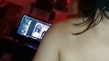 Follando el culo de la puta vecina con big black cock